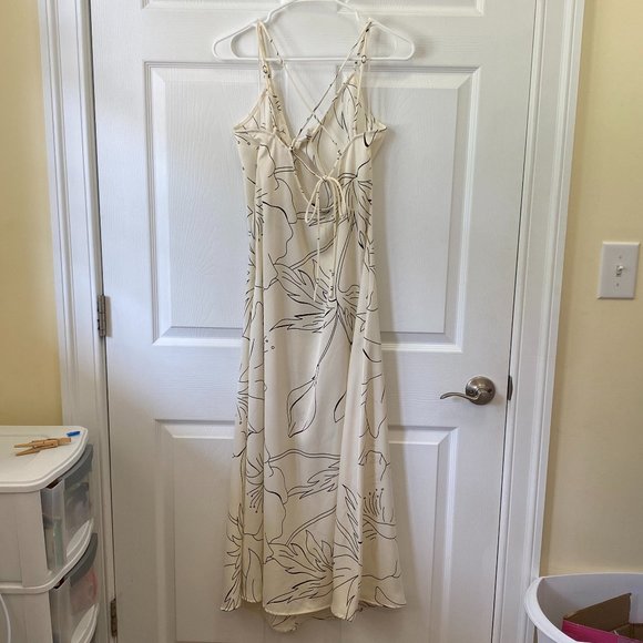 Banana Republic Factory Twist-Front Maxi Slip Dress, Color: Stonewashed, Size S - Picture 2 of 8